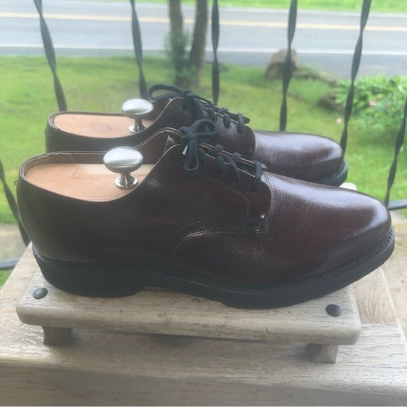 Rare Vintage Hanover Sz 10E/C Scotch Grain Plain Toe Calfskin Blucher Brown - Picture 6 of 11